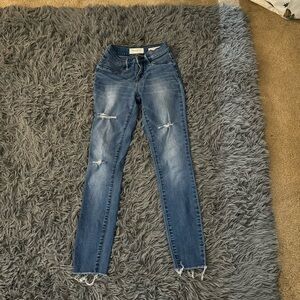 pacsun high waisted ripped skinny jeans